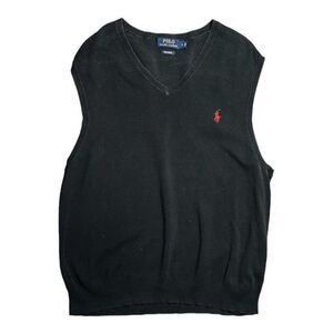 Polo Ralph Lauren Black Sweater Vest size Large